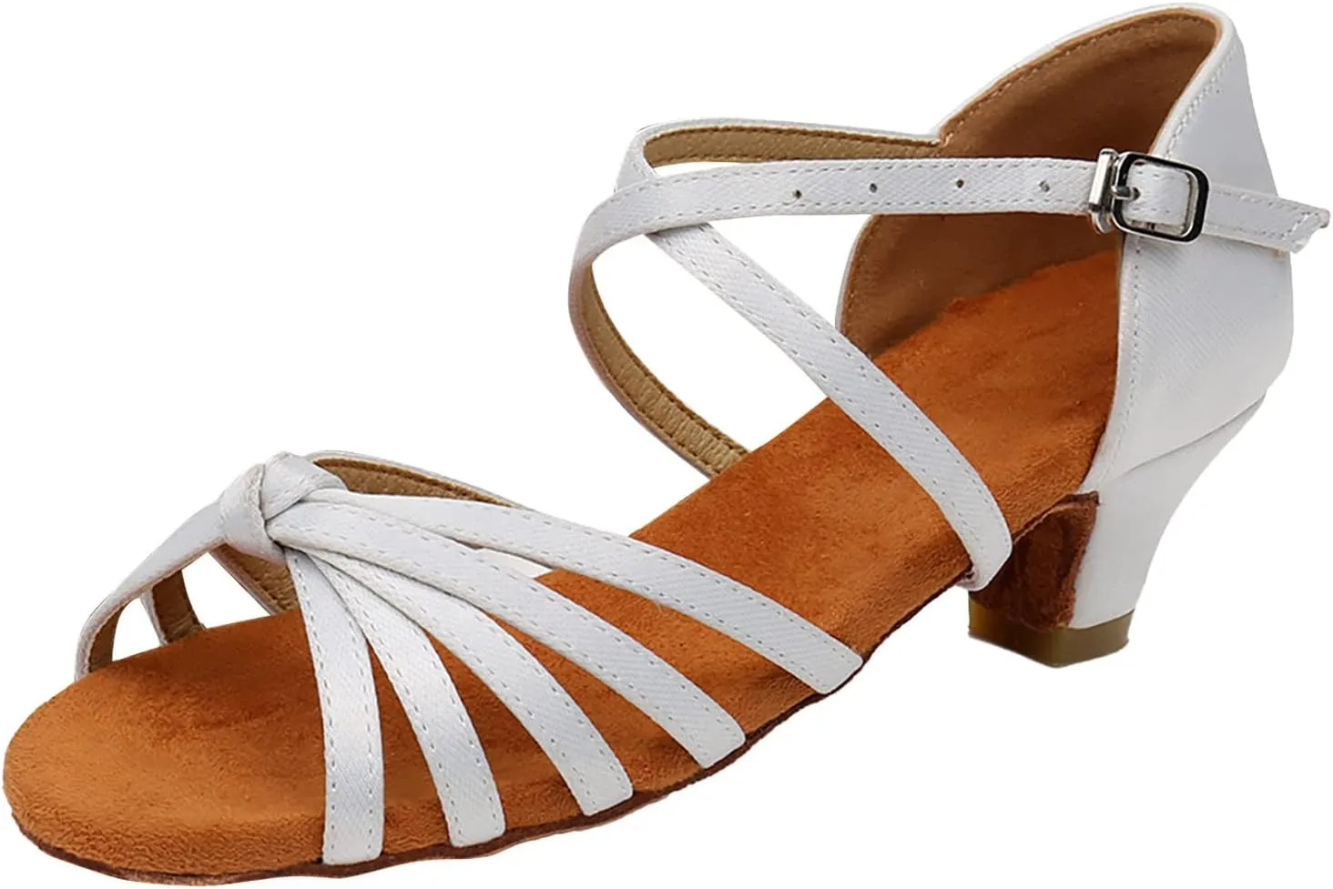 AMDBEL Chunky Heel Sandals for Women Closed Toe,Ballroom Dance Shoes Women Gold, Closed Toe Women's Ballroom Dance Shoes Latin Salsa Dance Shoes T-Strap Dance Sandals