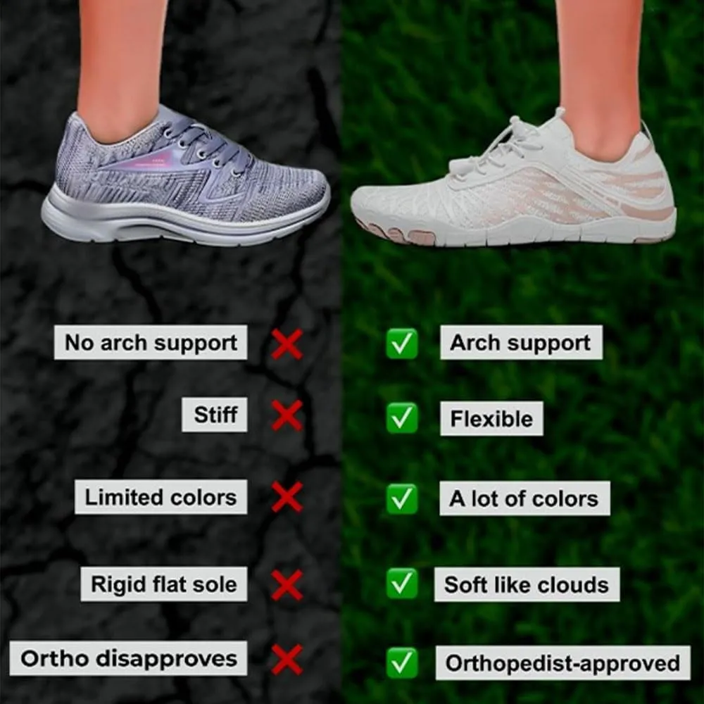 Barefoot Shoes Women Men, Outdoor Waterproof Hike Footwear Running Healthy & Non-Slip Arch Support Flexible Shoes