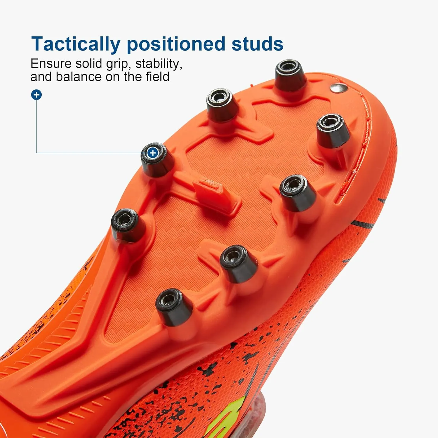 Boys and Girls Soccer Cleats Youth Firm Ground Athletic Outdoor Training Football Shoes for Little and Big Kids