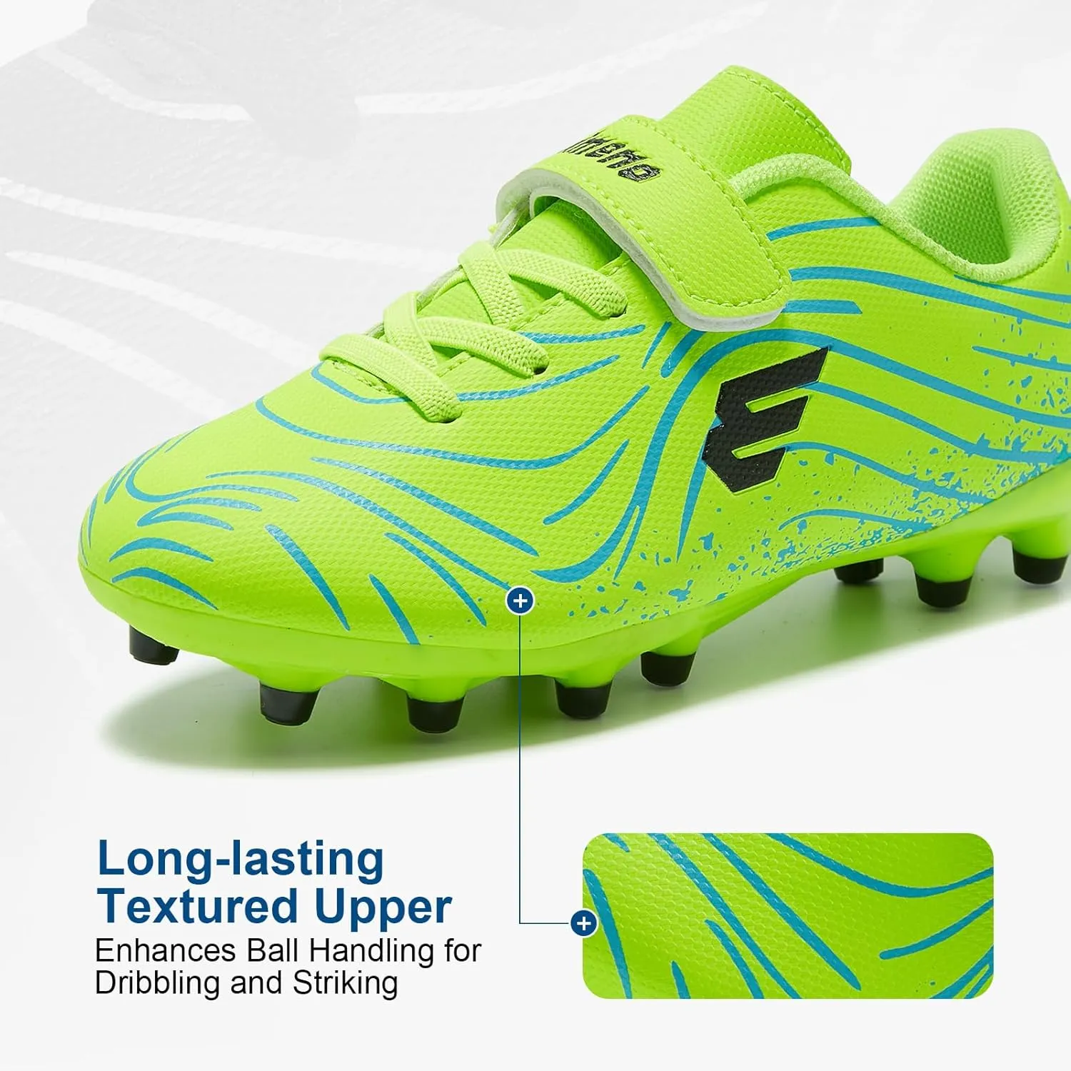Boys and Girls Soccer Cleats Youth Firm Ground Athletic Outdoor Training Football Shoes for Little and Big Kids