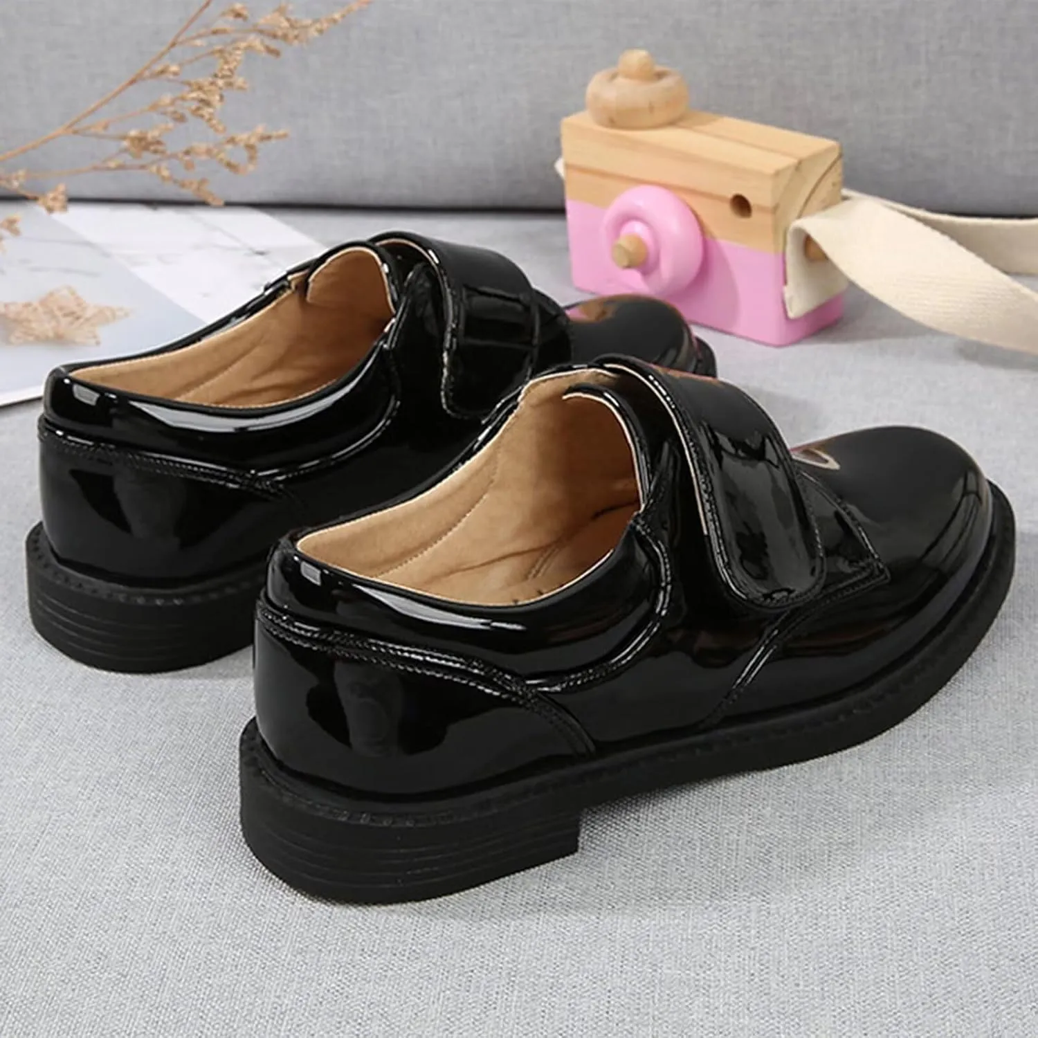 Boys Girls Dress Shoes Toddler Kids Flats School Uniform Formal Shoes Casual Leather Oxfords for Party,Wedding,Church
