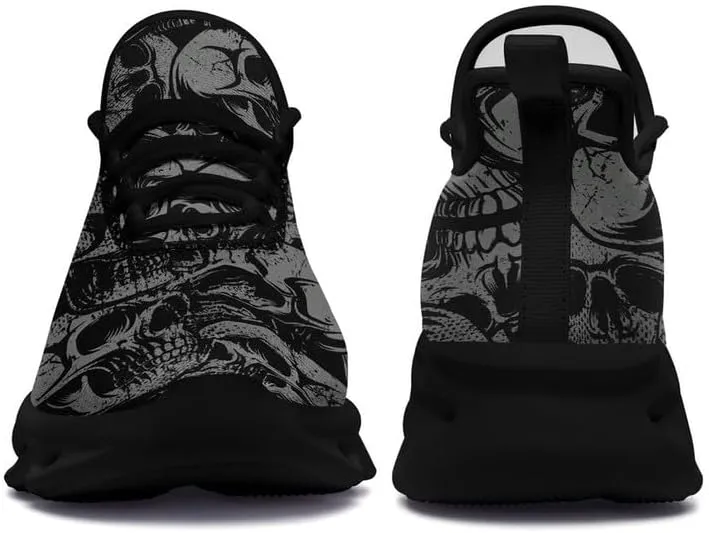 Casual Skull Road Running Shoes for Men Women Breathable Cushion Sports Walking Sneaker Gym Jogging Training Footwear