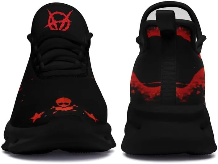 Casual Skull Road Running Shoes for Men Women Breathable Cushion Sports Walking Sneaker Gym Jogging Training Footwear