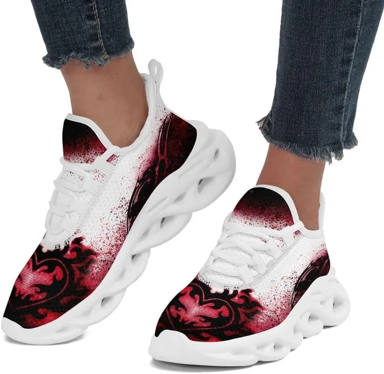 Casual Skull Road Running Shoes for Men Women Breathable Cushion Sports Walking Sneaker Gym Jogging Training Footwear