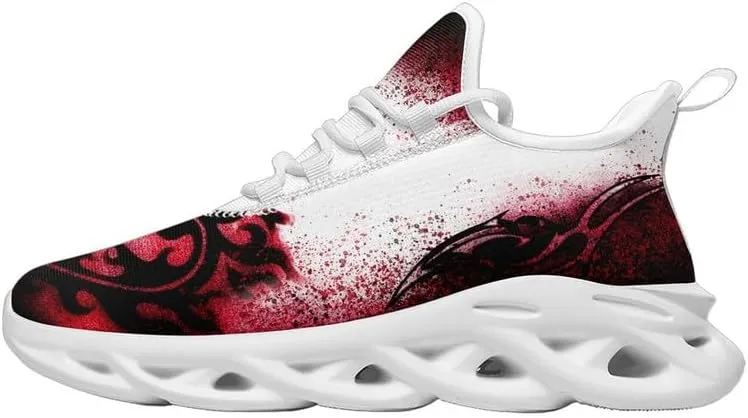 Casual Skull Road Running Shoes for Men Women Breathable Cushion Sports Walking Sneaker Gym Jogging Training Footwear
