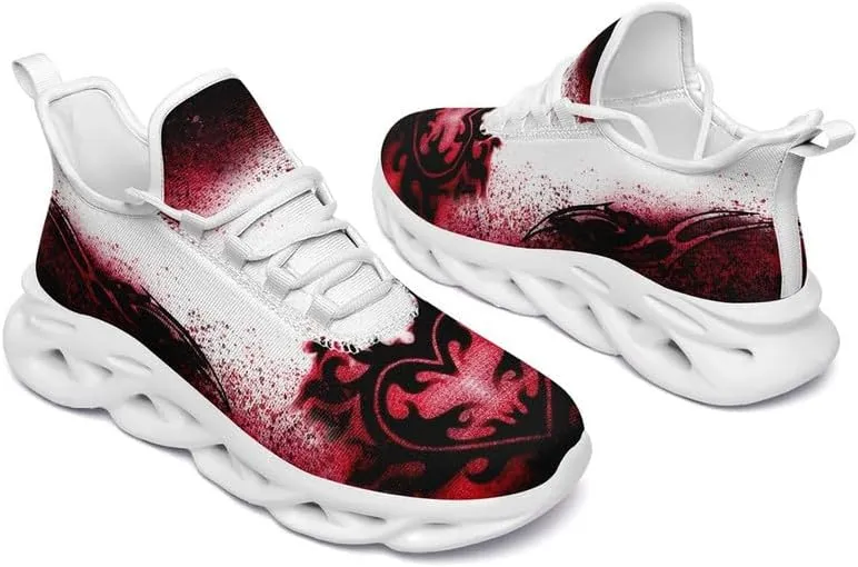 Casual Skull Road Running Shoes for Men Women Breathable Cushion Sports Walking Sneaker Gym Jogging Training Footwear