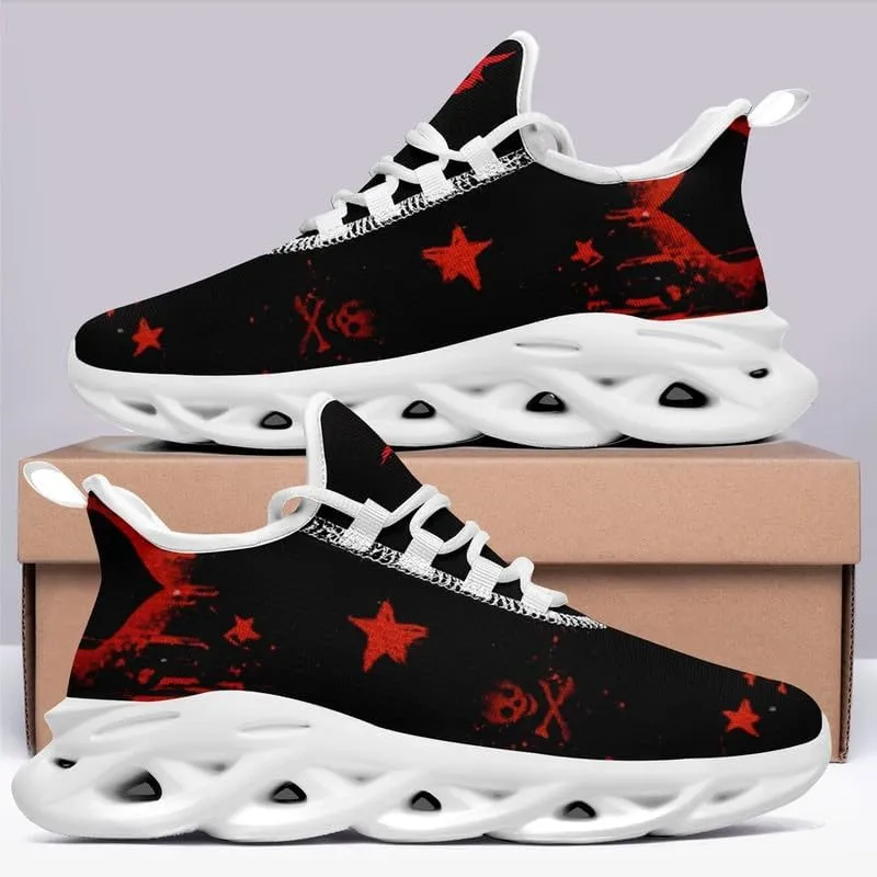 Casual Skull Road Running Shoes for Men Women Breathable Cushion Sports Walking Sneaker Gym Jogging Training Footwear