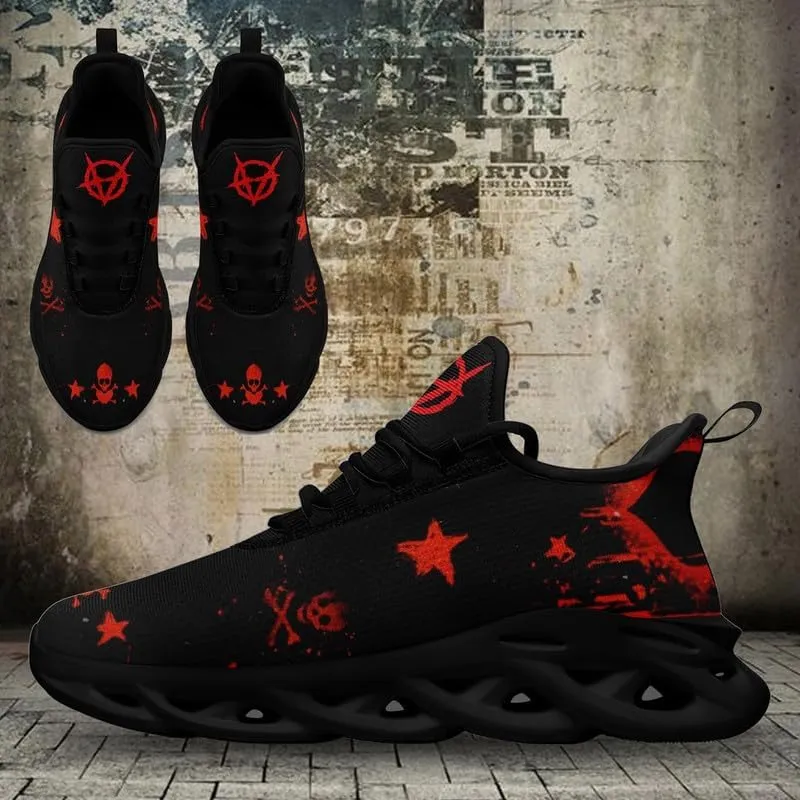 Casual Skull Road Running Shoes for Men Women Breathable Cushion Sports Walking Sneaker Gym Jogging Training Footwear