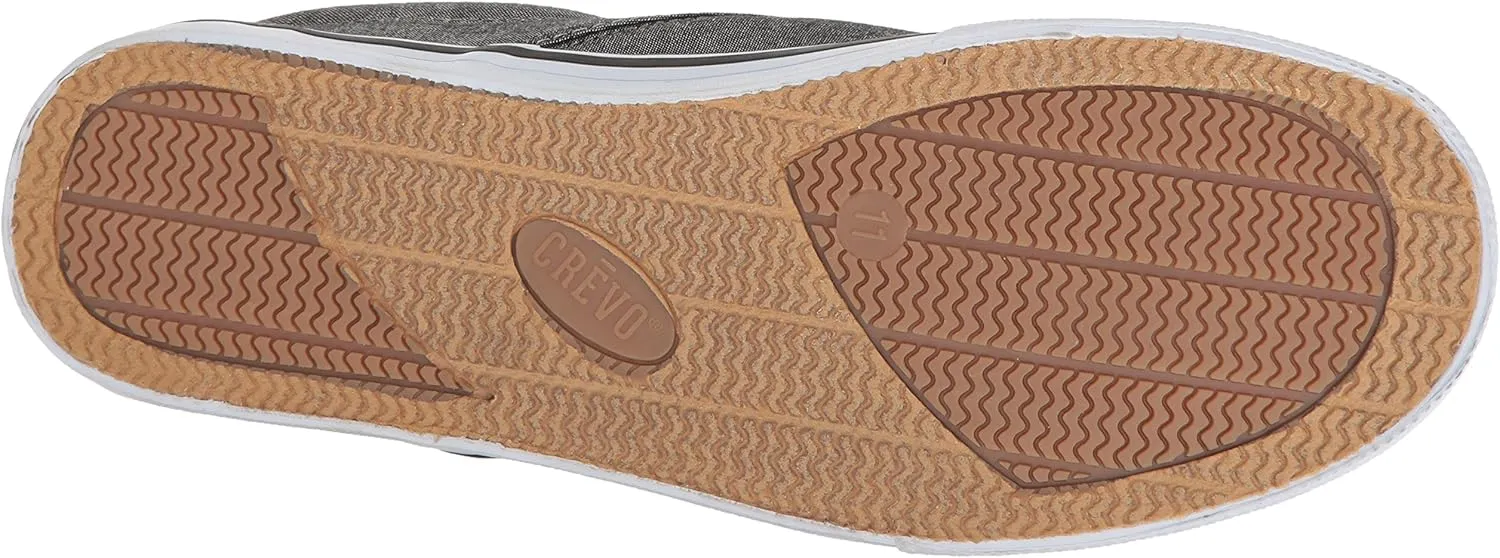 Crevo Boonedock Fabric Sneakers for Men Memory Foam Flexible Rubber Sole Casual Tenis Shoes