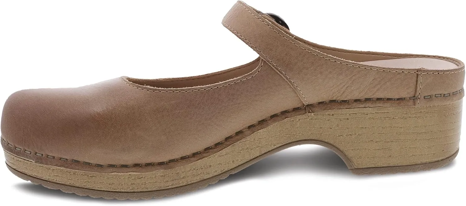 Dansko Bria Slip-On Mary Jane Mule Clogs for Women  Memory Foam and Arch Support for All -Day Comfort and Support  Lightweight EVA Outsole for Long-Lasting Wear