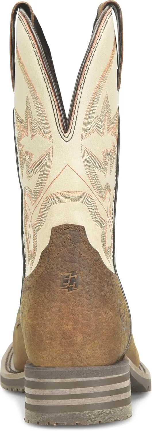 DOUBLE-H 10" Hingham Composite Toe Work Boots for Men - Square Toe, with Double Tuff Footbed and Oil- and Slip-Resistant I.C.E. Outsole, EH-Rated