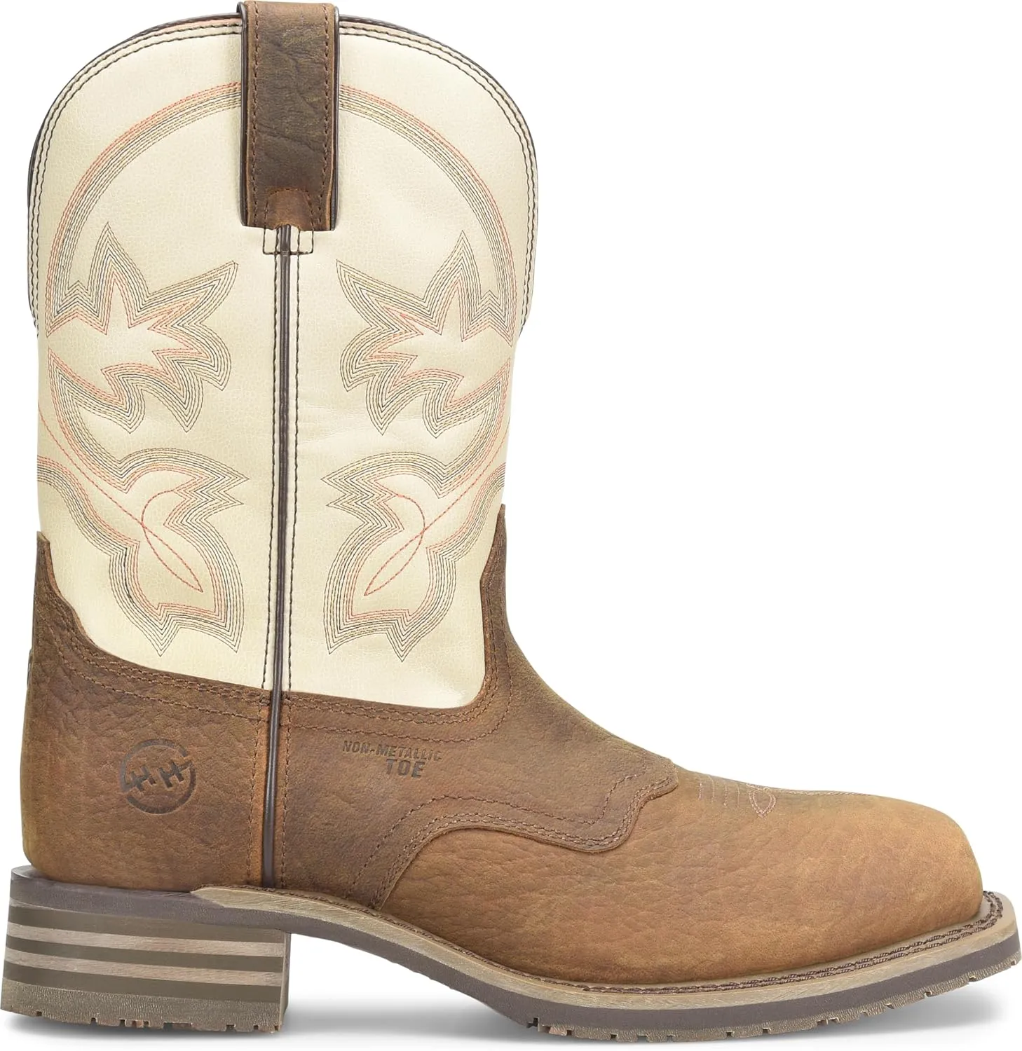 DOUBLE-H 10" Hingham Composite Toe Work Boots for Men - Square Toe, with Double Tuff Footbed and Oil- and Slip-Resistant I.C.E. Outsole, EH-Rated