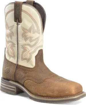 DOUBLE-H 10" Hingham Composite Toe Work Boots for Men - Square Toe, with Double Tuff Footbed and Oil- and Slip-Resistant I.C.E. Outsole, EH-Rated