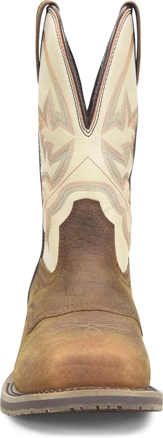 DOUBLE-H 10" Hingham Composite Toe Work Boots for Men - Square Toe, with Double Tuff Footbed and Oil- and Slip-Resistant I.C.E. Outsole, EH-Rated