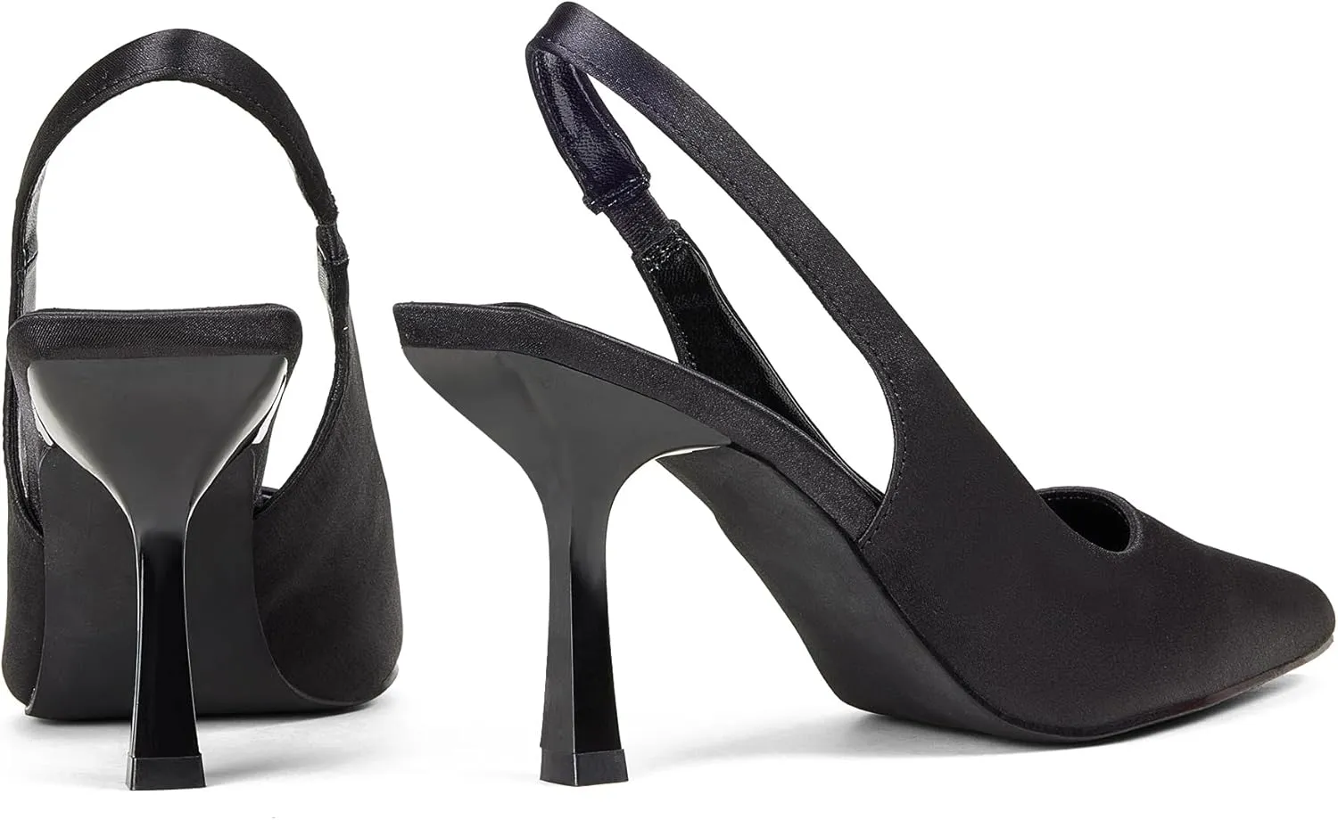 Elisabet Tang 3.14 in Trendy Slingback Stiletto Pumps for Women - Sexy Slip on Pointed Closed Toe mid High Heels Daily Party Office
