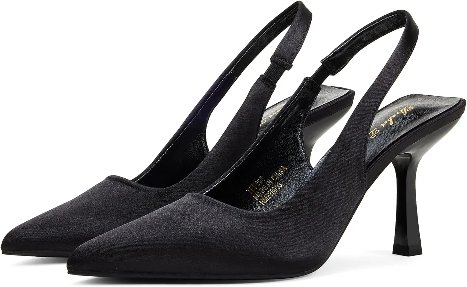 Elisabet Tang 3.14 in Trendy Slingback Stiletto Pumps for Women - Sexy Slip on Pointed Closed Toe mid High Heels Daily Party Office
