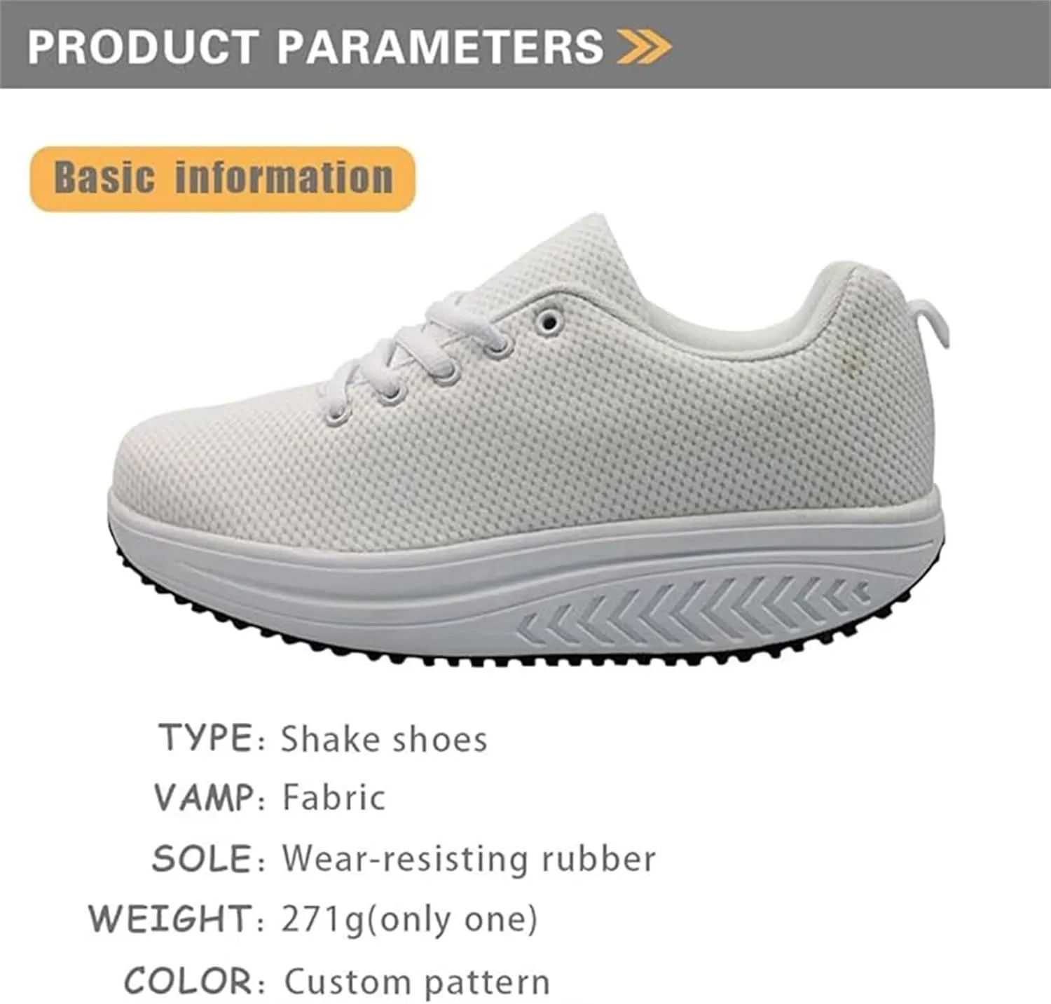 FOR U DESIGNS Women's Shoes Swing Flexible 3D Animal Pattern Rocking Platform Wedges Thick Heels Sneakers Lace Ups