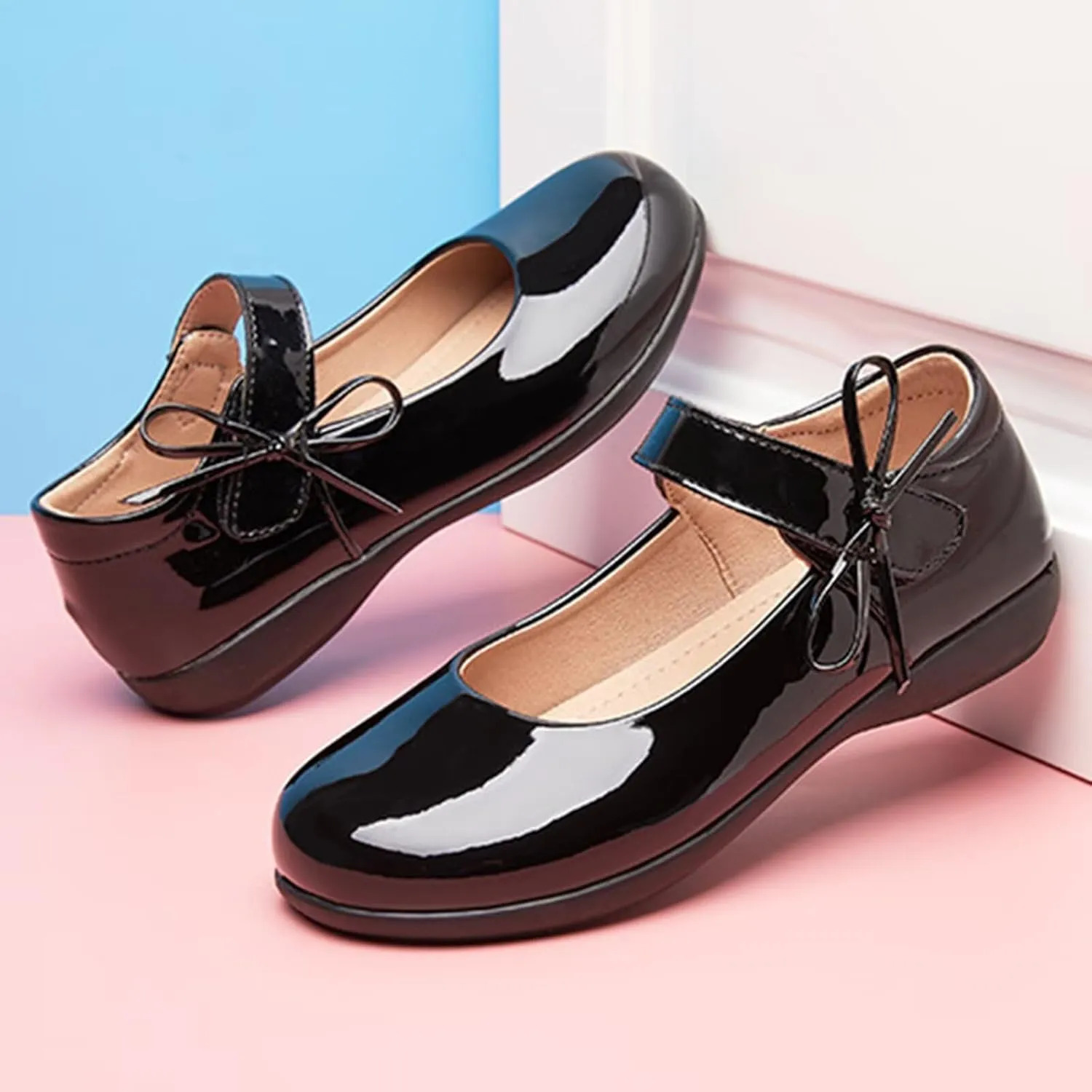 Girls Wedding Church Dress Shoes Leather School Uniform Formal Princess Shoes