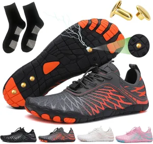 Grounding Shoes with Copper Barefoot Shoes Women Men, Outdoor Waterproof Hike Healthy Non-Slip Flexible
