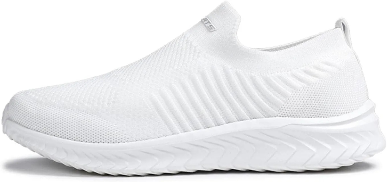 Hbeylia Walking Running Tennis Hiking Shoes for Women Men Fashion Slip On Sneakers Lightweight Comfortable Mesh Breathable Non Slip Athletic Workout Gym Sneakers Couples Work Nurse Shoes