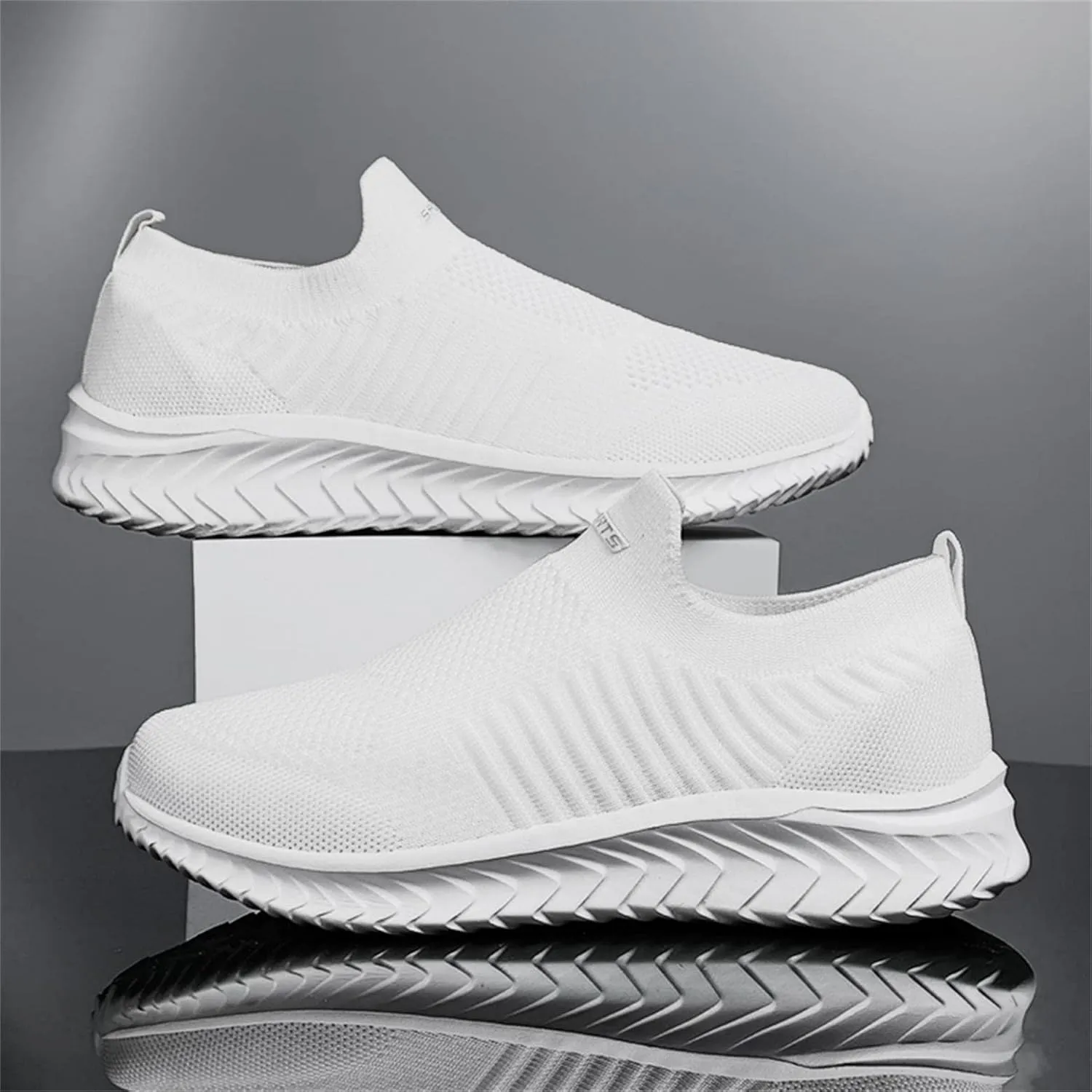 Hbeylia Walking Running Tennis Hiking Shoes for Women Men Fashion Slip On Sneakers Lightweight Comfortable Mesh Breathable Non Slip Athletic Workout Gym Sneakers Couples Work Nurse Shoes