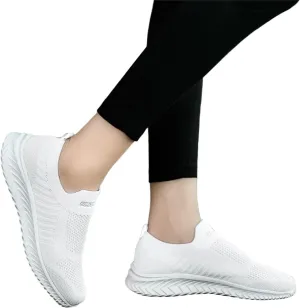 Hbeylia Walking Running Tennis Hiking Shoes for Women Men Fashion Slip On Sneakers Lightweight Comfortable Mesh Breathable Non Slip Athletic Workout Gym Sneakers Couples Work Nurse Shoes