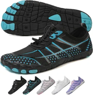 Hike Barefoot Shoes Womens Men,Athletic Hiking Footwear Barefoot,Non-Slip Athletic Barefoot Shoes Wide Toe Box Toe Water Shoes Quick Dry Zero Drop Trail Running Shoes