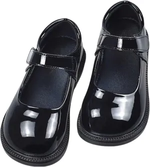 HNVAVQ Princess Dress Up Shoes Girls' Mary Jane Shoes for Birthday Party Wedding School Uniform Flats Kids Gifts