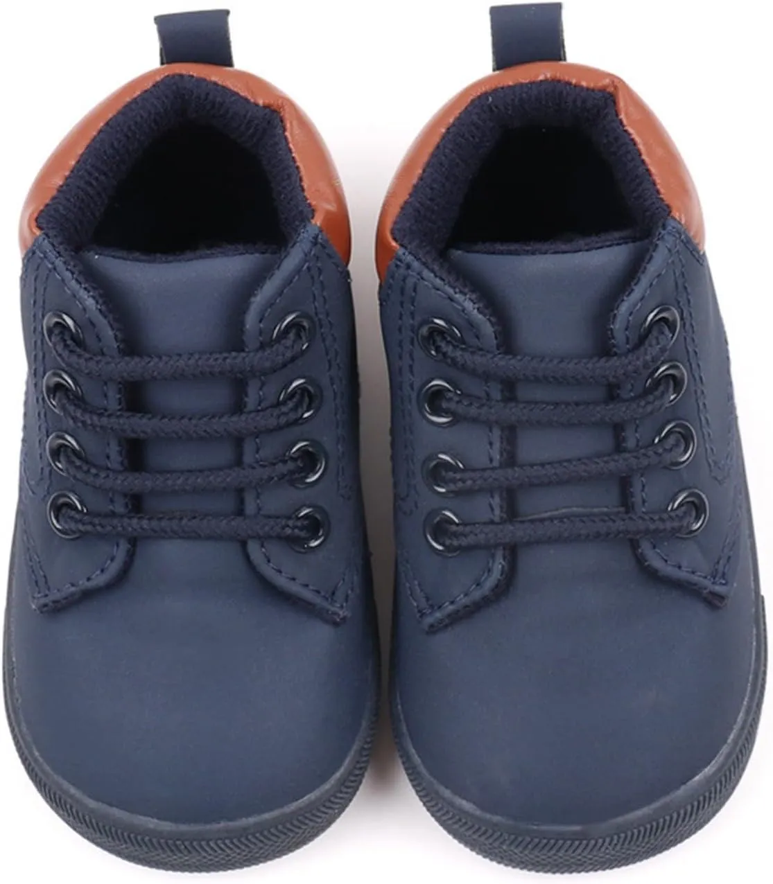 Infant Boys High-top Sneaker Cowboy Baby Brown Shoes Fashion Suede Leather Lace-Up Soft Flat Walking Ankle Boots Girl Shoes Size 2