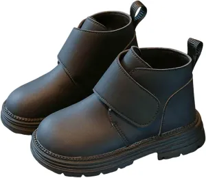 Infant Toddler Kids Winter Ankle Flat Snow Boot Classic Water Proof Solid Rubber Sole Winter Boots for Kids Boys 5 Yrs