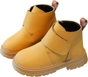 Infant Toddler Kids Winter Ankle Flat Snow Boot Classic Water Proof Solid Rubber Sole Winter Boots for Kids Boys 5 Yrs