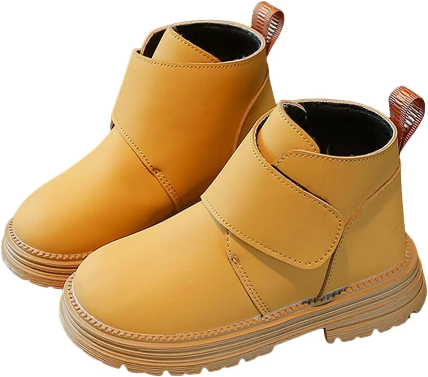 Infant Toddler Kids Winter Ankle Flat Snow Boot Classic Water Proof Solid Rubber Sole Winter Boots for Kids Boys 5 Yrs
