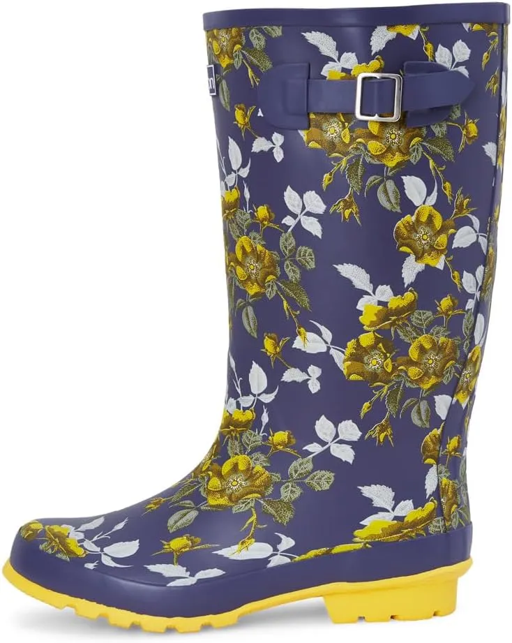 Jileon Wide Fit Womens Rain Boots - Fit up to 18 Calves - Unique Design For Wide Feet, Ankles & Calves