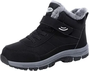 Men Work Boots Non Steel Toe Hiking Sneakers Fur Lined Ankle Boot Women's Working Shoes Winter Composite Safety Toe Waterproof Industrial Casual Hike Grounded Footwear