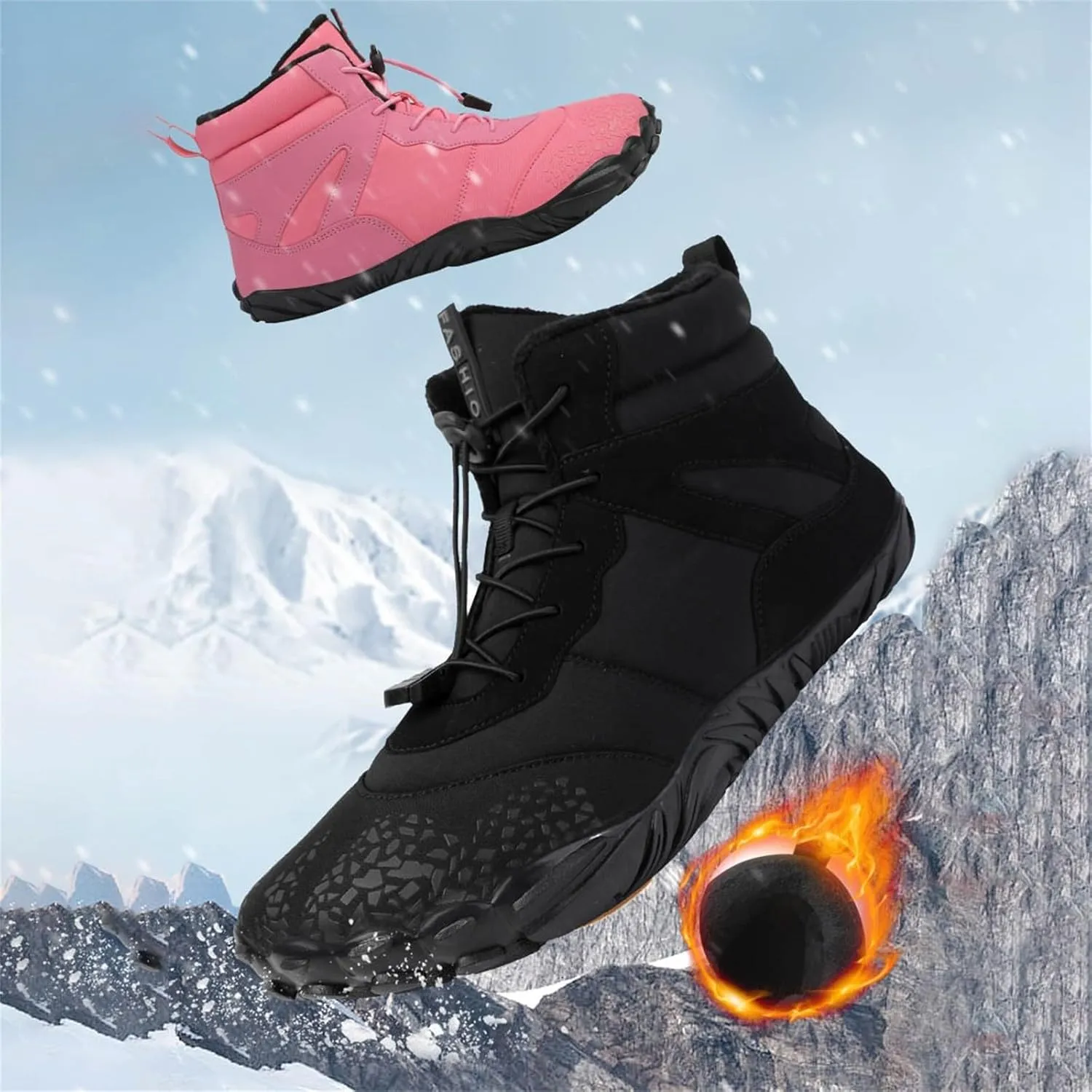 Men Work Boots Slip On Hiking Sneakers Ankle Ladies Womens Safety Shoes Business Casual Outdoor Booties Waterproof Breathable Lightweight Hike Grounded Footwear