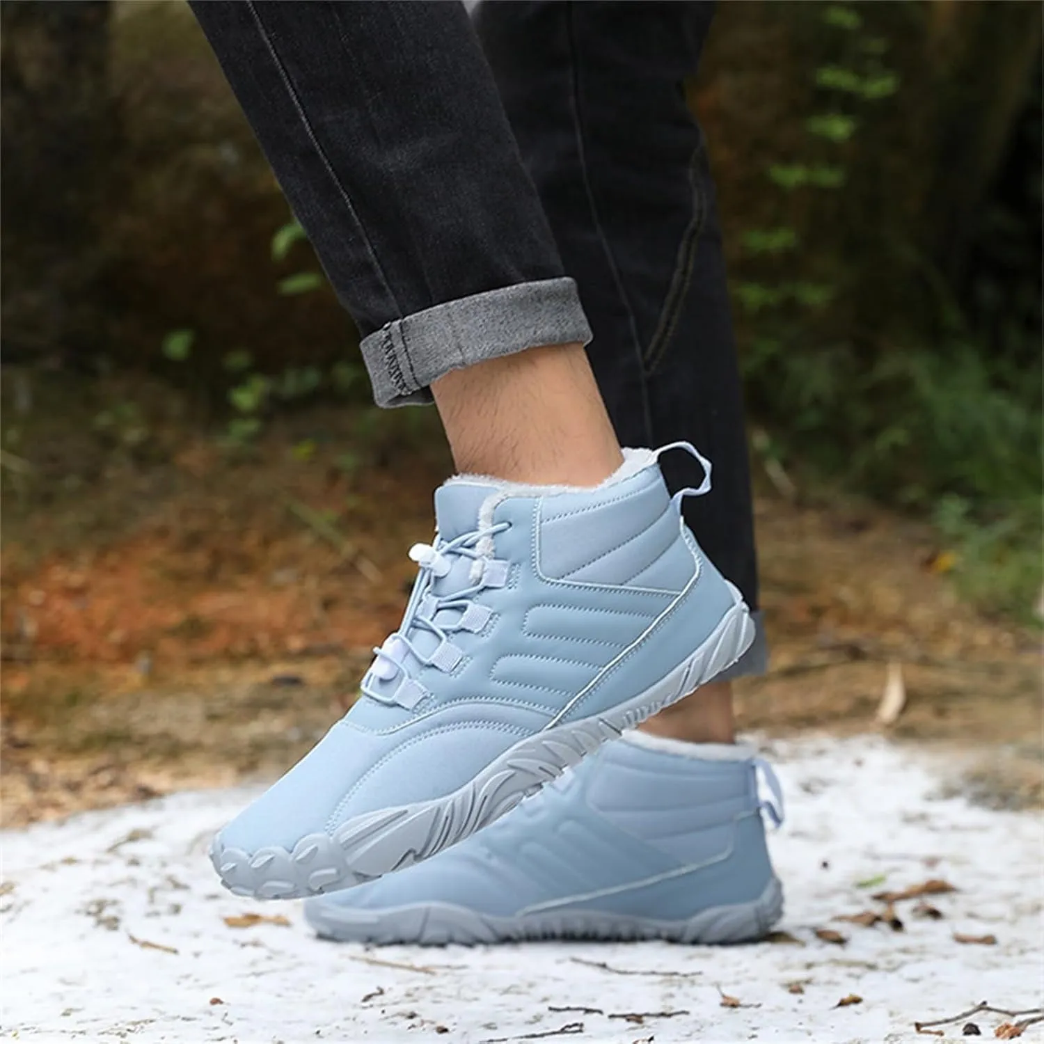 Men Work Boots Slip On Hiking Sneakers Ankle Ladies Womens Safety Shoes Business Casual Outdoor Booties Waterproof Breathable Lightweight Hike Grounded Footwear