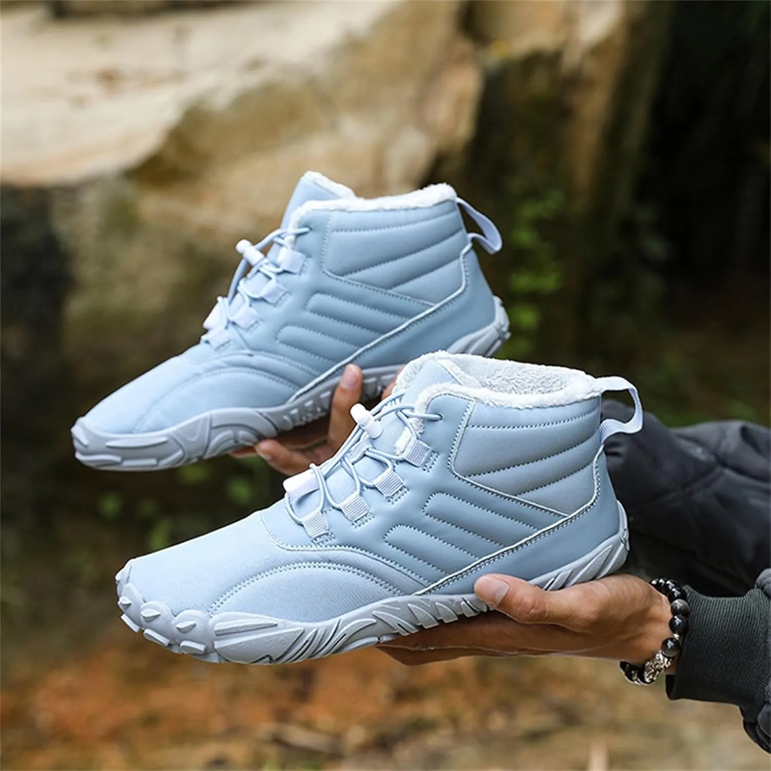 Men Work Boots Slip On Hiking Sneakers Ankle Ladies Womens Safety Shoes Business Casual Outdoor Booties Waterproof Breathable Lightweight Hike Grounded Footwear