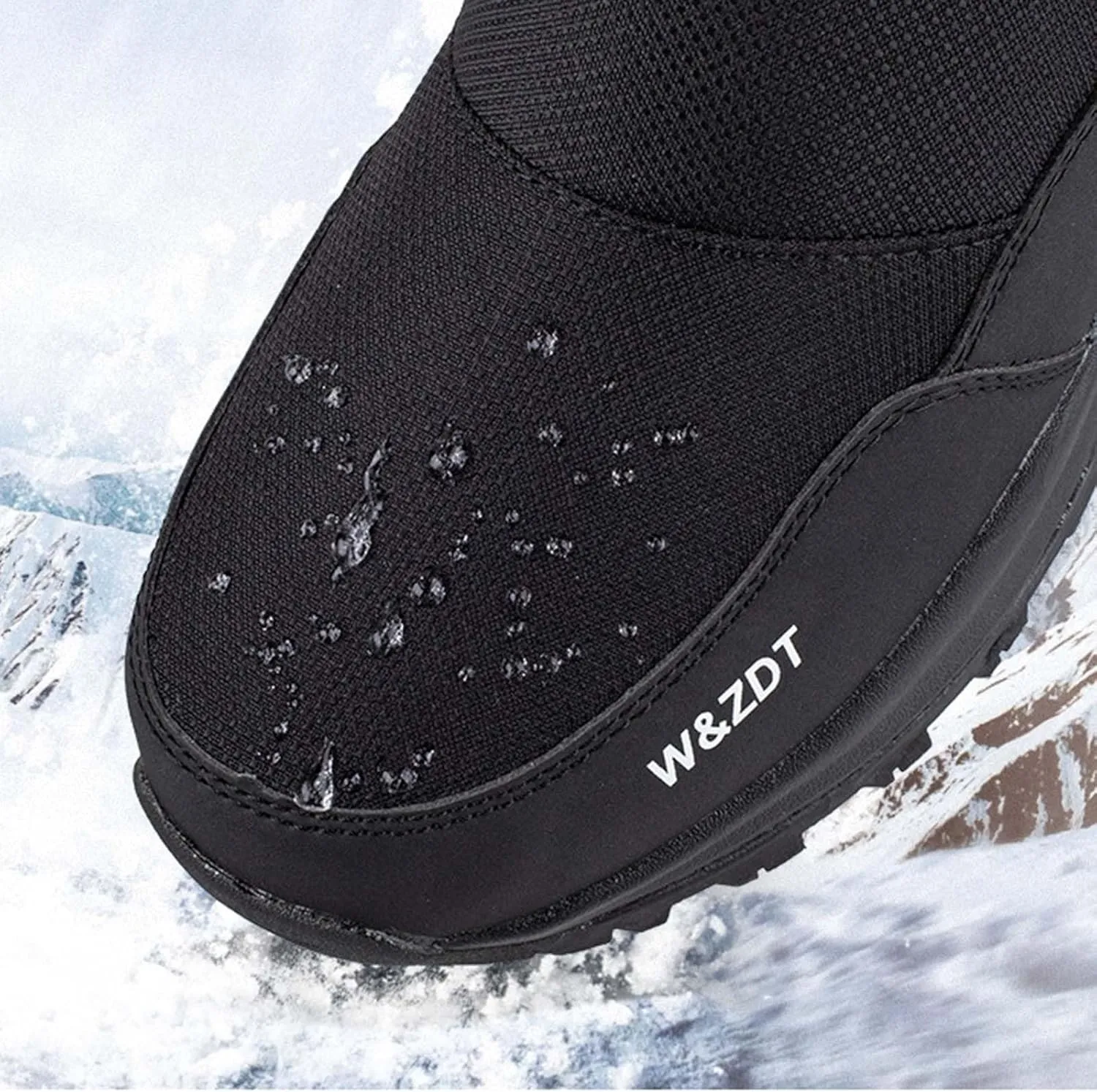 Men Work Boots Waterproof Hiking Sneakers Women's Slip On Warm Women Safety Shoes Non-Slip Outdoor Booties Waterproof Breathable Lightweight Hike Grounded Footwear