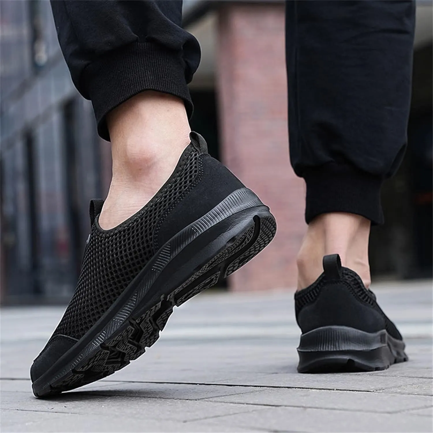 Mens Casual Athletic Shoes Fashion Summer Men Breathable Mesh Shallow Lace Up Casual Shoes Tennis Workout Gym Sports Shoes