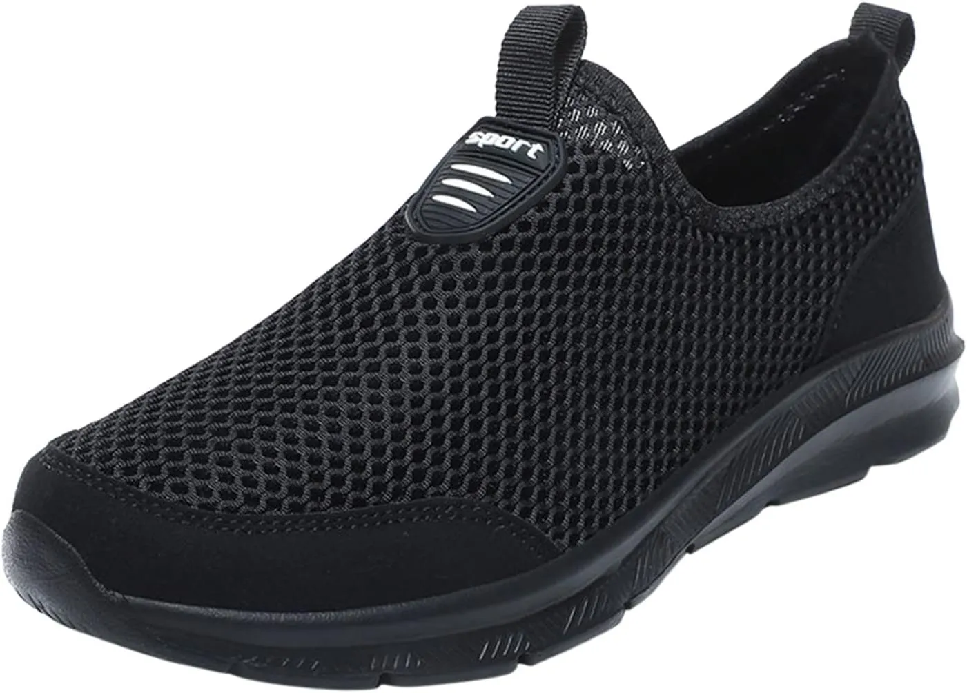 Mens Casual Athletic Shoes Fashion Summer Men Breathable Mesh Shallow Lace Up Casual Shoes Tennis Workout Gym Sports Shoes