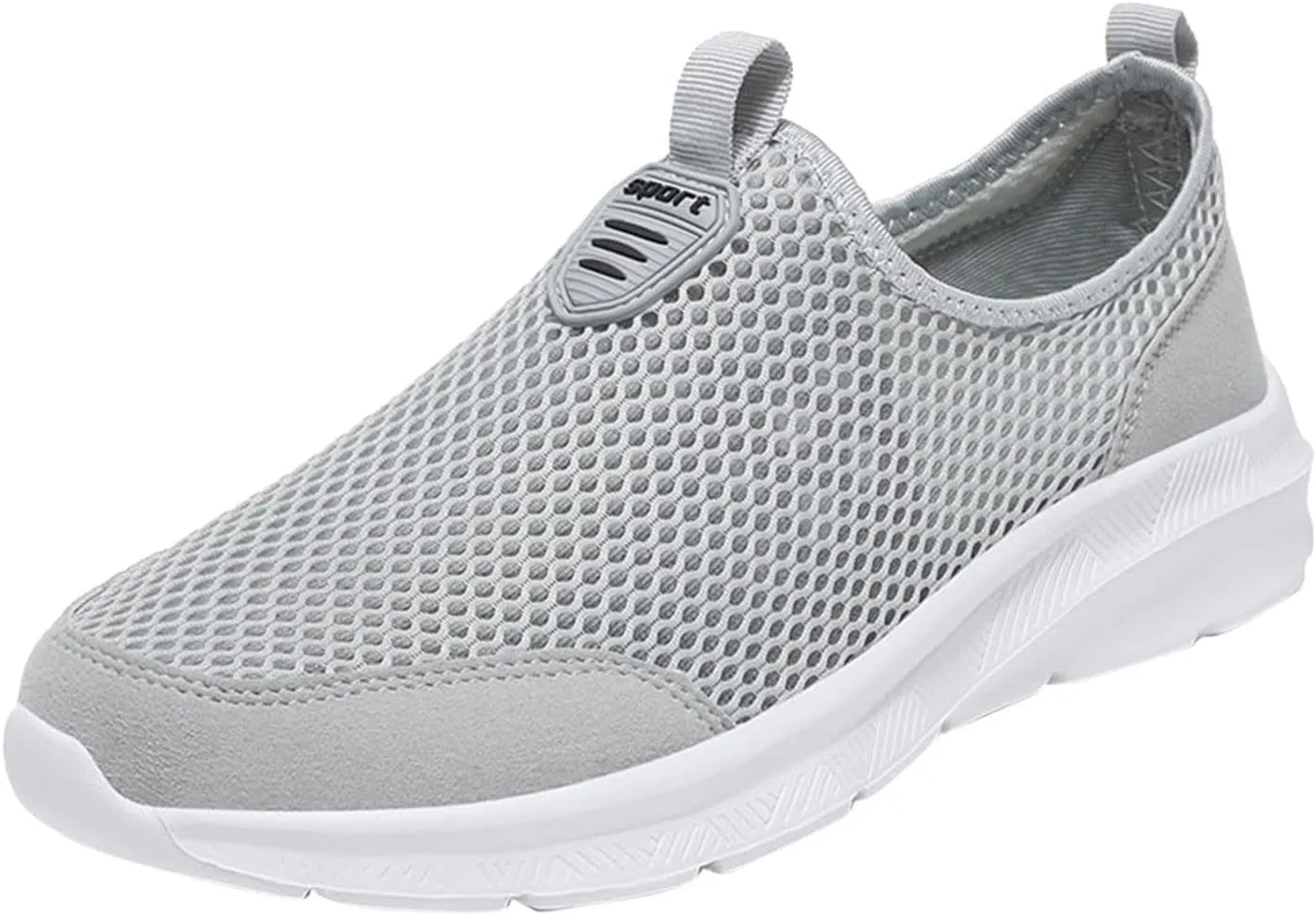 Mens Casual Athletic Shoes Fashion Summer Men Breathable Mesh Shallow Lace Up Casual Shoes Tennis Workout Gym Sports Shoes