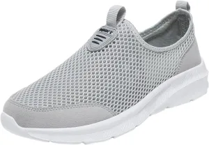 Mens Casual Athletic Shoes Fashion Summer Men Breathable Mesh Shallow Lace Up Casual Shoes Tennis Workout Gym Sports Shoes