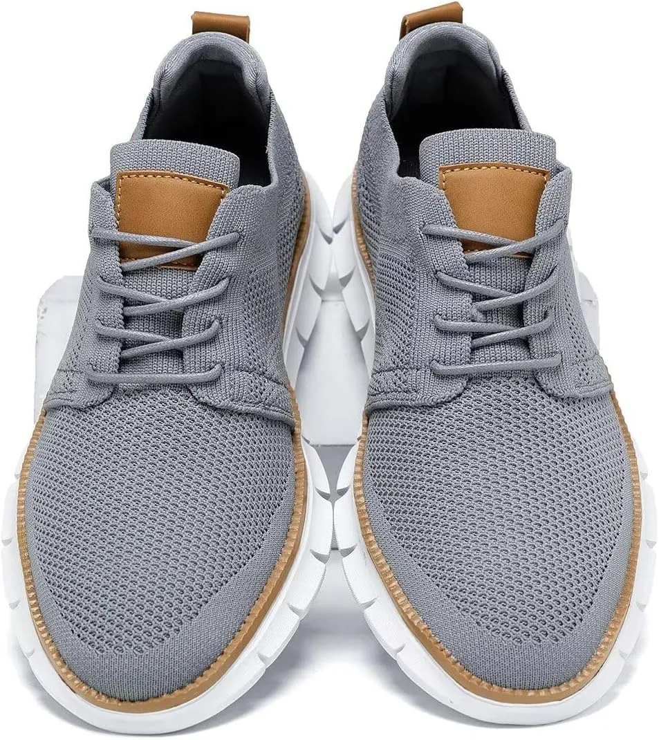 Mens Casual Dress Shoes Fashion Mesh Oxfords Business Walking Work Sneakers Comfortable Lightweight