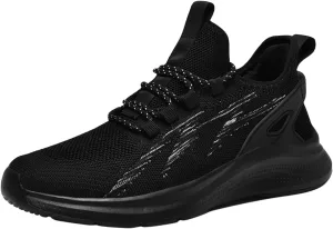 Men's Comfortable Walking Lightweight Breathable Mesh Shoes Non Slip Slip On Running Tennis Athletic Gym Workout Training Sneakers for Men Daily Workout Summer