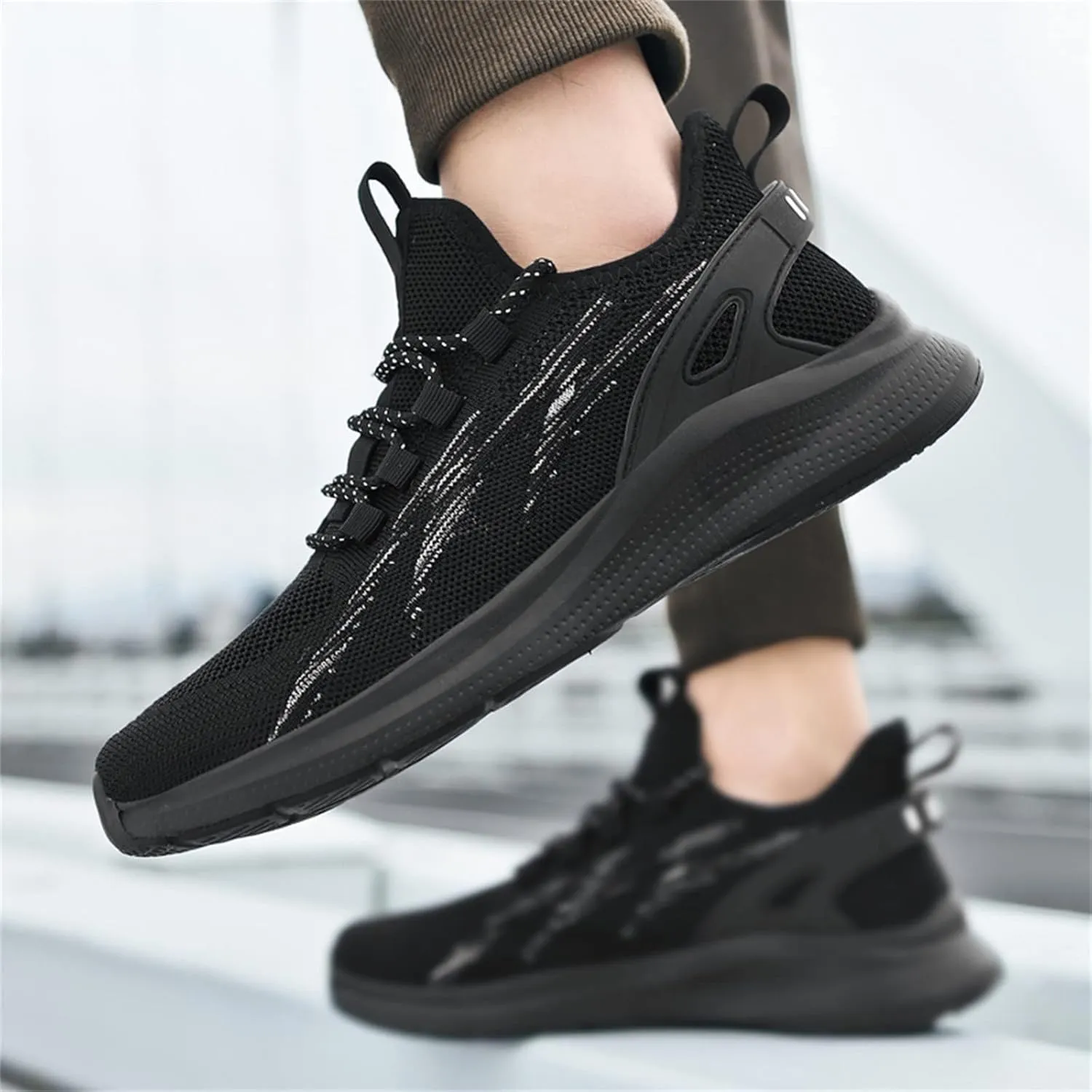 Men's Comfortable Walking Lightweight Breathable Mesh Shoes Non Slip Slip On Running Tennis Athletic Gym Workout Training Sneakers for Men Daily Workout Summer