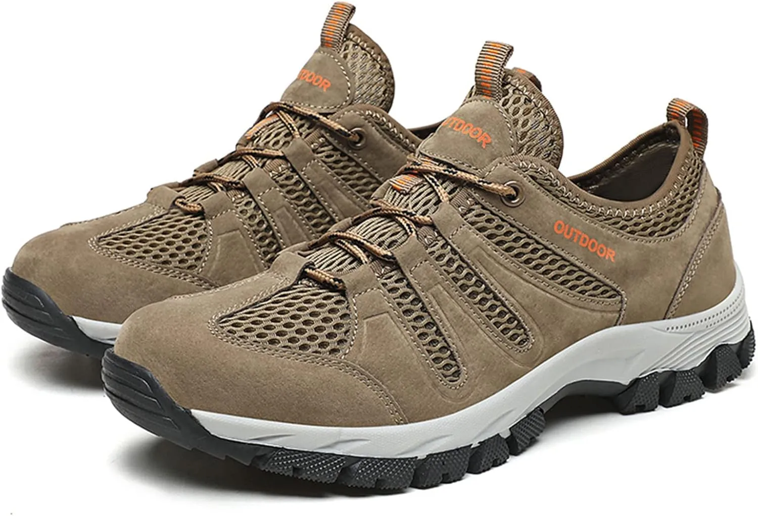 Men's Fashion Hiking BootsWaterproof Hiking Work Boots Men's Tactical Boots Lightweight Military Boots Breathable Desert Boots Steel Toe Boots For Men