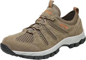 Men's Fashion Hiking BootsWaterproof Hiking Work Boots Men's Tactical Boots Lightweight Military Boots Breathable Desert Boots Steel Toe Boots For Men