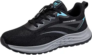 Men's Non Slip Running Shoes Ultra Light Breathable Casual Walking Shoes Fashion Sneakers Mesh Workout Sports Sneaker with Soft Sole Summer and Spring Hiking Footwear