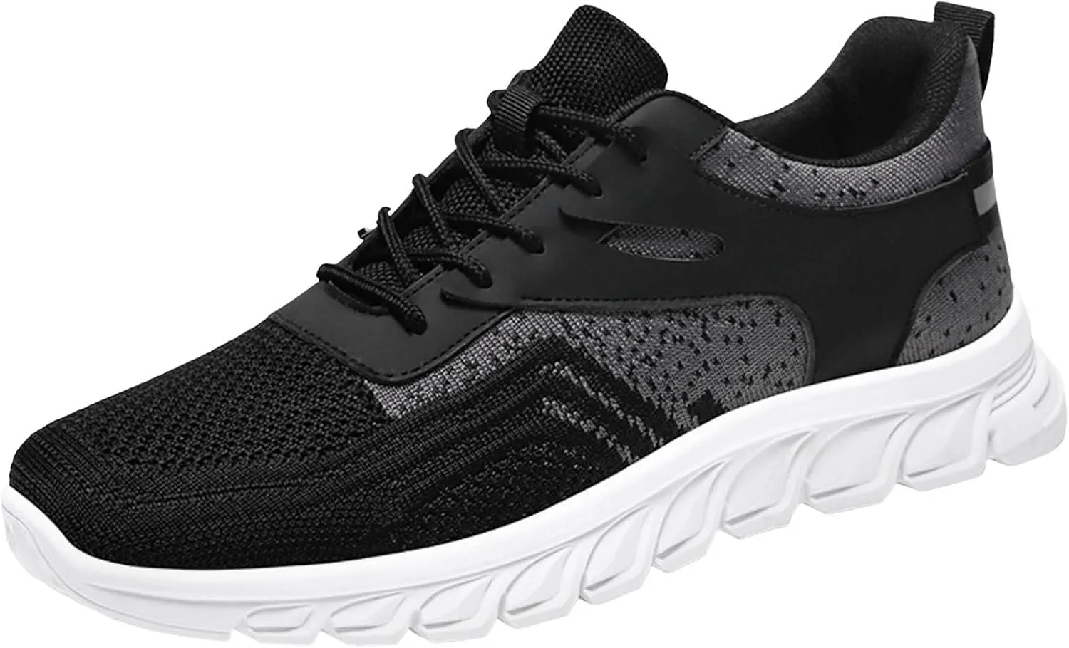 Mens Running Shoes Comfortable Sport Athletic Gym Sneakers Non Slip Breathable Mesh Lightweight Tennis Fashion Workout Casual Lace Up Shoes for Men Daily Walking