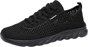 Mens Running Shoes Slip On Comfortable Tennis Walking Sneakers Workout Athletic Lightweight Casual Non Slip Sport Shoes with Breathable Mesh Summer Quick-Drying Shoe